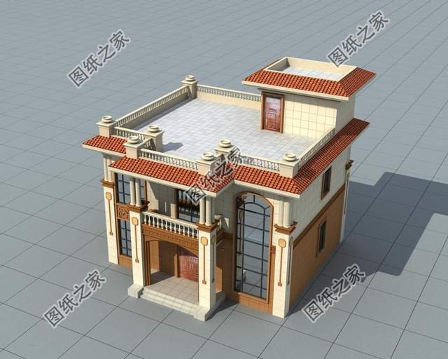 農村帶露臺二層挑空別墅，讓大氣深入內斂，讓蓬勃充滿眼睛