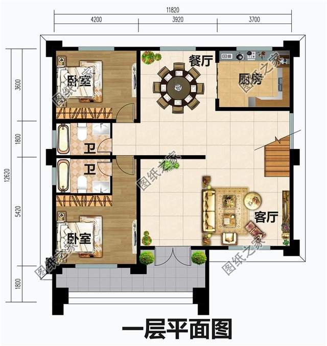 農村新式平屋頂三層自建房，讓生活擁有更多的美好瞬間