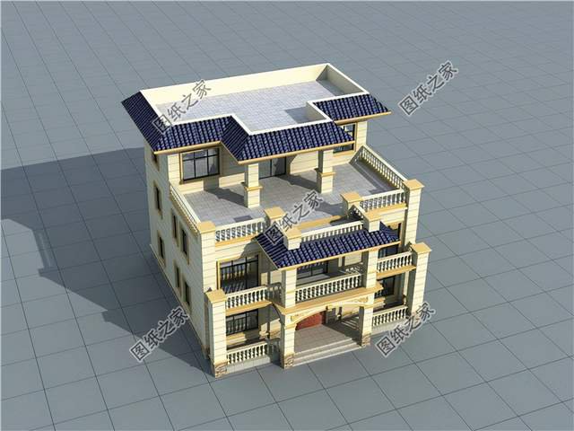 農村新式平屋頂三層自建房，讓生活擁有更多的美好瞬間