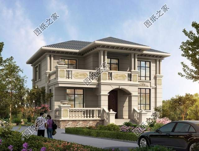 20萬以內帶羅馬柱別墅，大氣之風盛行，歷史蘊含的美