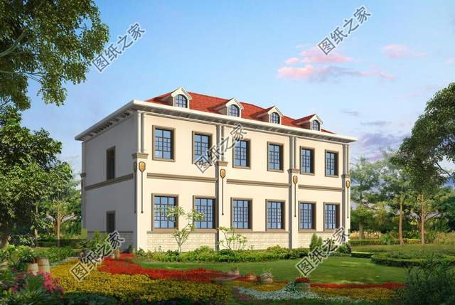 農(nóng)村簡單的二層歐式設(shè)計圖，優(yōu)雅唯美同時有，大氣美觀愜意存