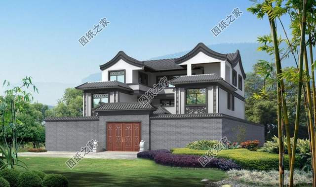 新中式四合院，古色古香新現(xiàn)代，藍瓦中庭享長寧