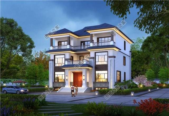 對稱設計三層別墅，看上去就覺得賞心悅目