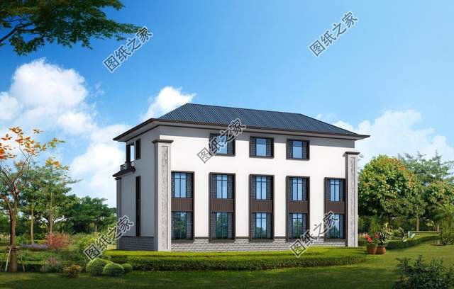 對稱設計三層別墅，看上去就覺得賞心悅目