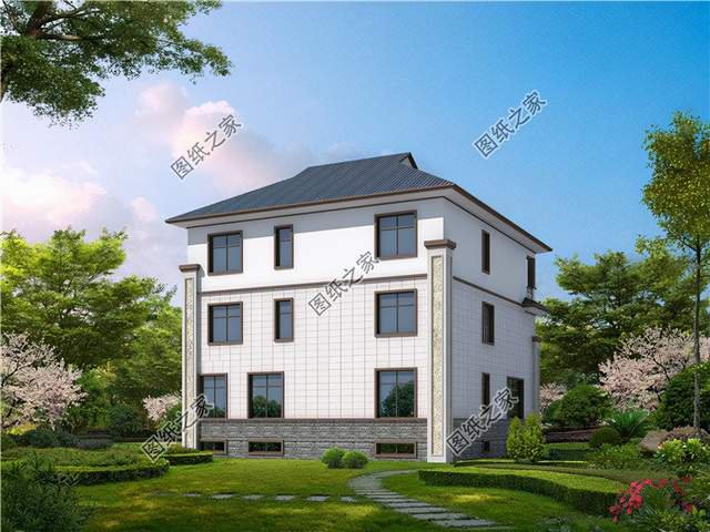 對稱設計三層別墅，看上去就覺得賞心悅目