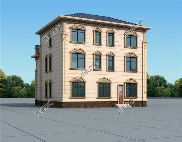 坡屋頂三層別墅，造型更豐富，冬暖夏涼好幫手