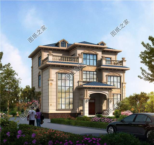 坡屋頂三層別墅，造型更豐富，冬暖夏涼好幫手