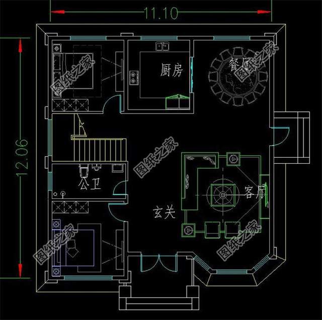 文化石裝飾的三層別墅，健康環保還耐磨，美觀實用還大氣