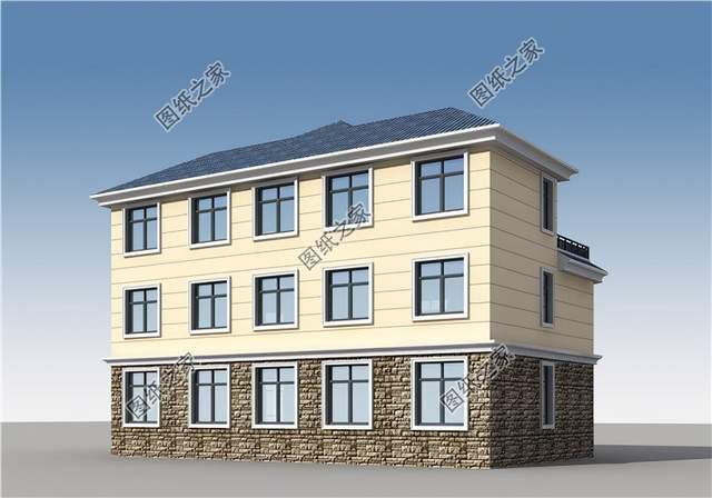 帶仿石瓷磚的雙拼，美觀安全，環保親民