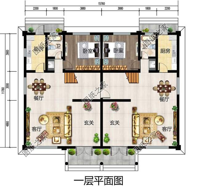 精品雙拼二層別墅，兩兄弟自建別墅的優選