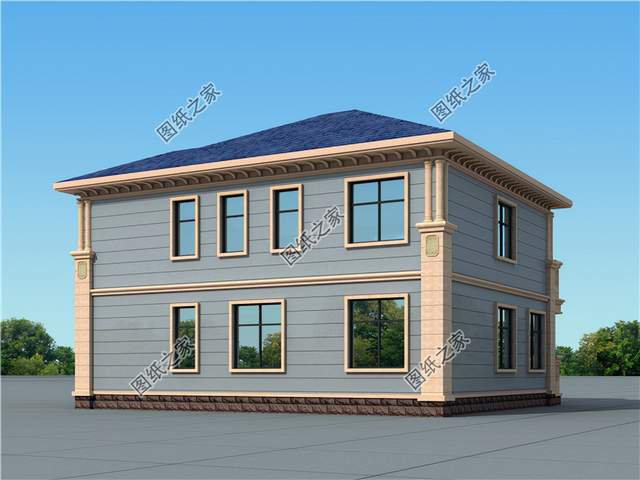 帶浮雕的農村自建二層別墅，高端又不浮夸，極具設計感