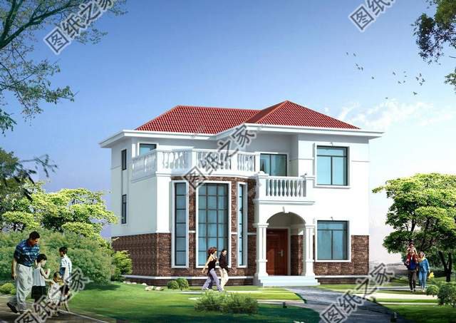 3款最新復式二層農村自建別墅，空中疊墅挑高客廳盡顯奢華氣質