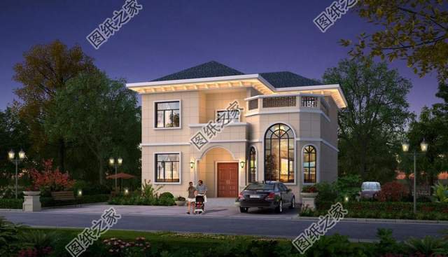 3款最新復式二層農村自建別墅，空中疊墅挑高客廳盡顯奢華氣質