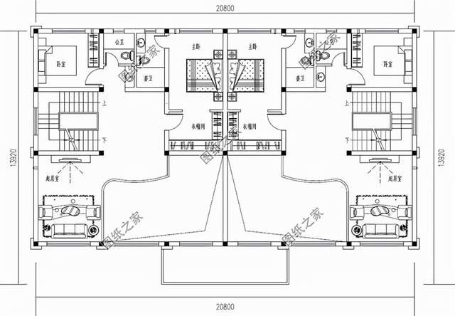 農(nóng)村三層雙拼別墅，家里有哥倆兒怎么建房，雙拼三層別墅幫解決