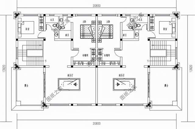 農村一層帶庭院三合院自建房，粉墻黛瓦，實用又美觀
