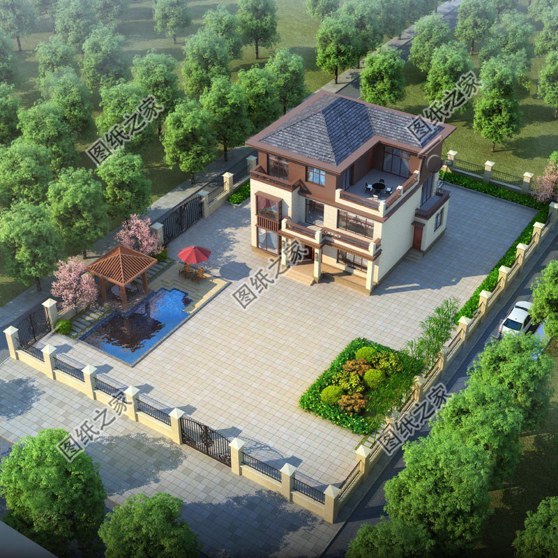 新中式三層別墅，凝結(jié)山河與人文之精粹，用心建造理想中式住宅