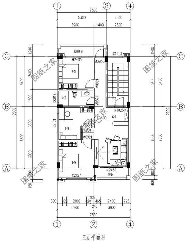 小戶型簡潔三層別墅設計圖，還原其本質，給你帶來美滿生活