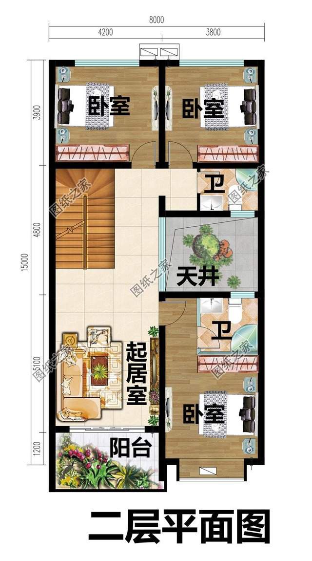 小戶型簡潔三層別墅設計圖，還原其本質，給你帶來美滿生活