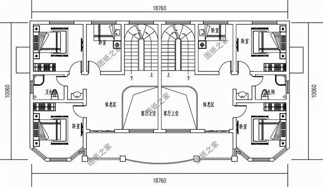 農村雙拼兄弟別墅設計圖紙，江山一起打，房子一起建，延續輝煌