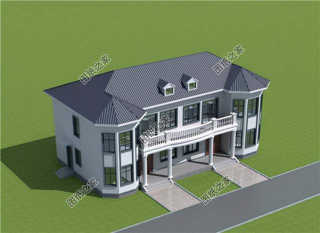 農村雙拼兄弟別墅設計圖紙，江山一起打，房子一起建，延續輝煌