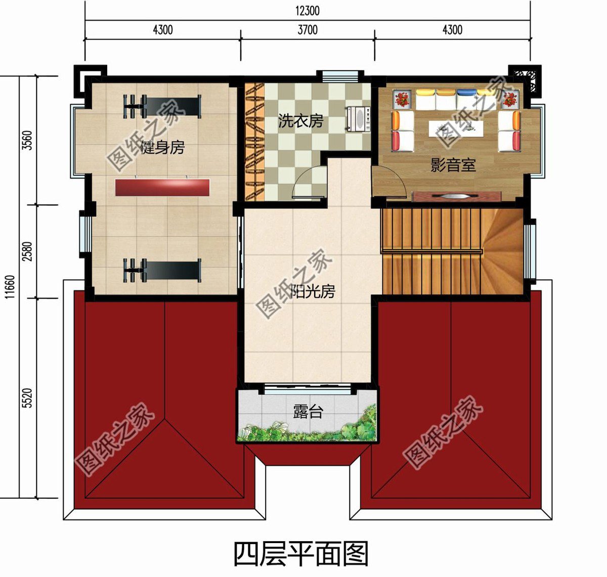 鄉村高檔四層豪華別墅，大面積開窗設計，給你不一樣的視覺體驗