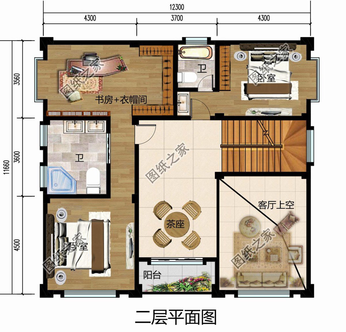 鄉村高檔四層豪華別墅，大面積開窗設計，給你不一樣的視覺體驗