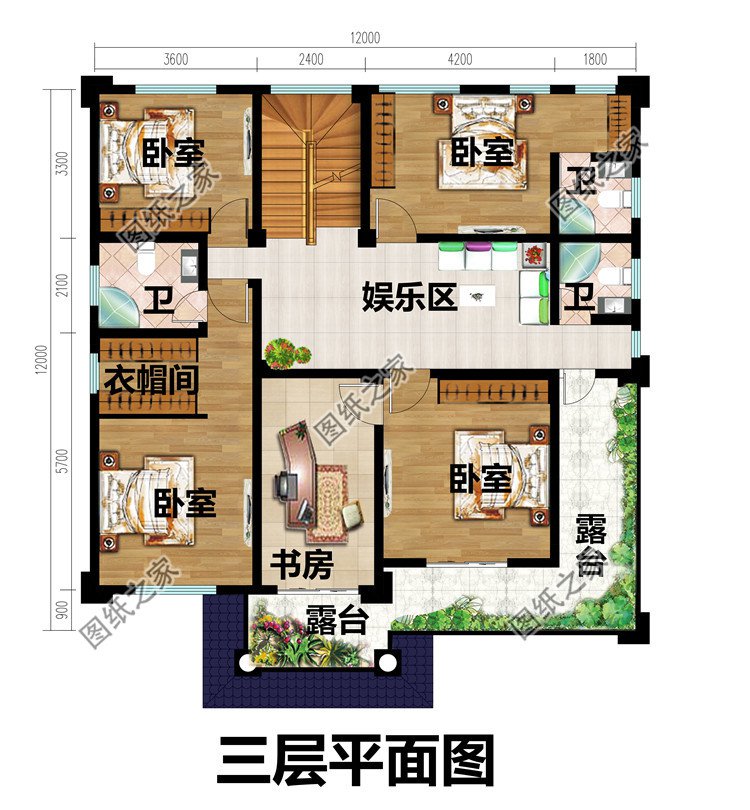 新農(nóng)村四層房屋設(shè)計(jì)圖