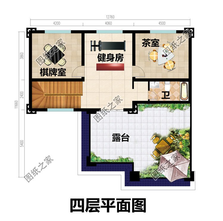 新農村四層房屋設計圖紙
