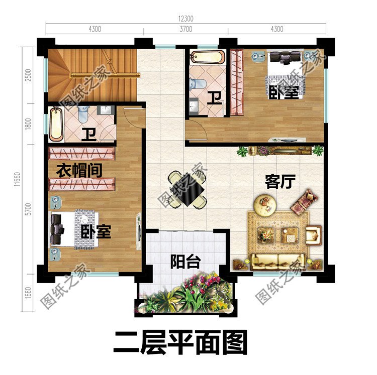 120平方米農村四層別墅施工設計