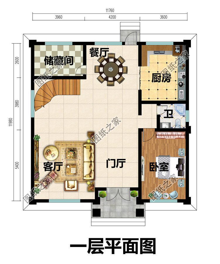 農(nóng)村大氣四層樓房圖片