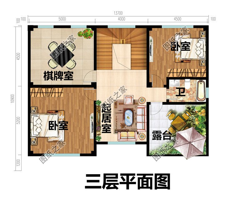 三層豪華新中式別墅設(shè)計(jì)圖