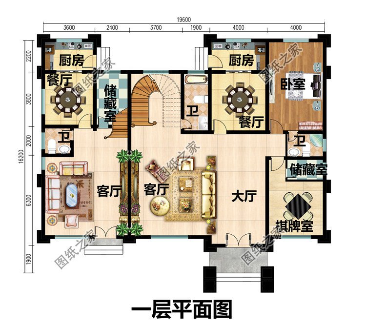 新款歐式高端三層別墅設計圖