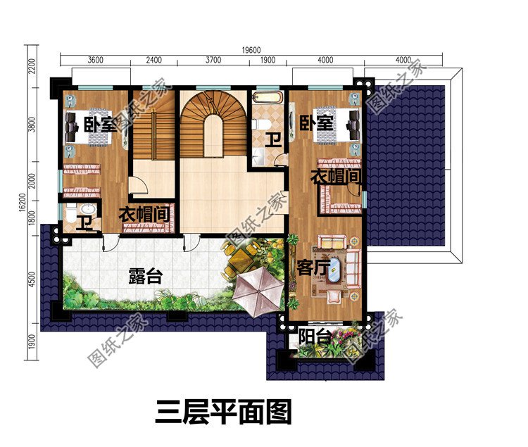 新款歐式高端三層別墅設計圖