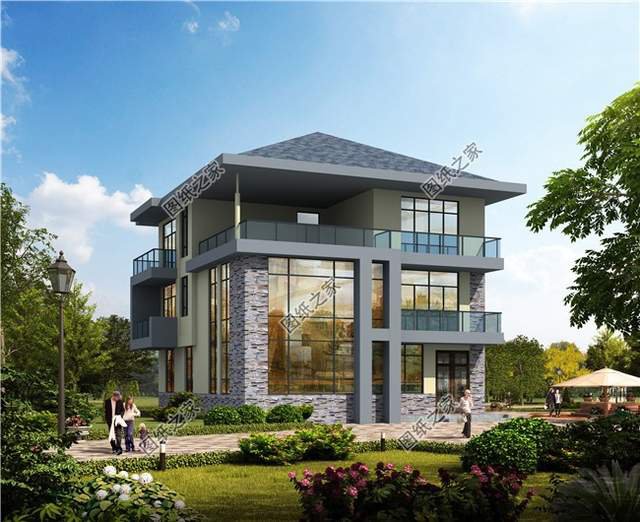 現(xiàn)代風三層農(nóng)村自建房，簡約大氣，未來自建房的領頭羊