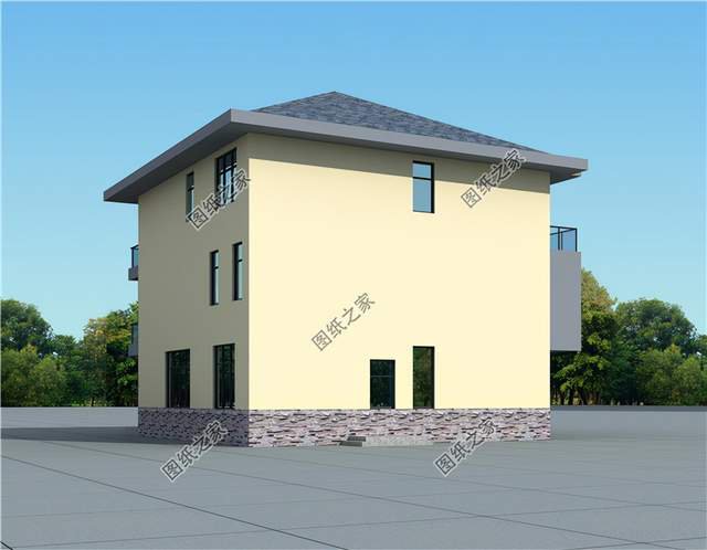 現(xiàn)代風三層農(nóng)村自建房，簡約大氣，未來自建房的領頭羊