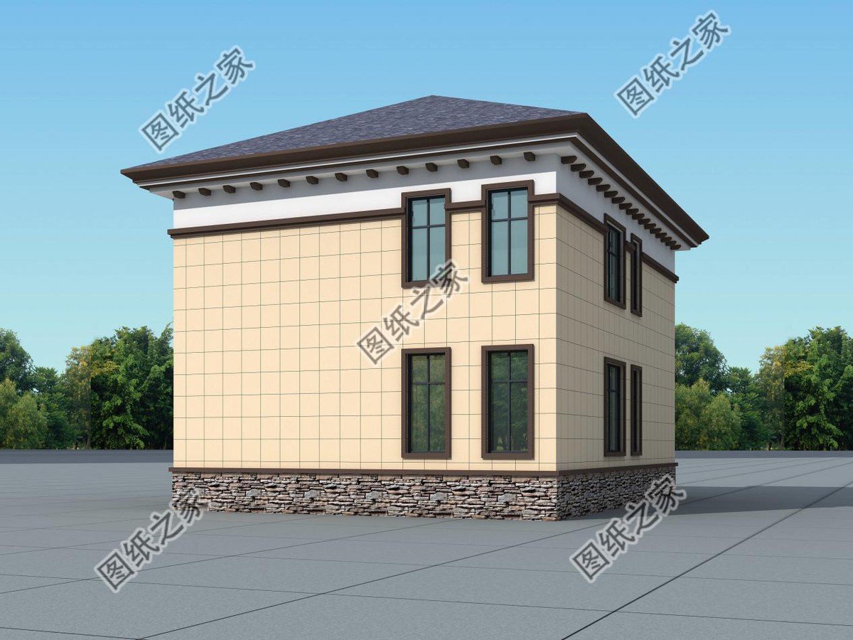 20萬以內二層別墅設計圖，回老家建一棟，天天都有人來串門