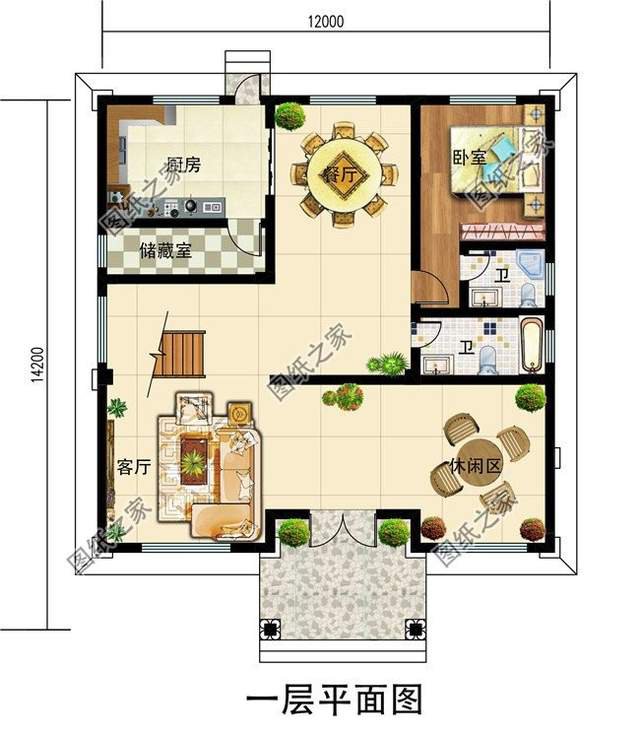 三層農村自建別墅設計圖紙，此生不為房奴來世必創輝煌