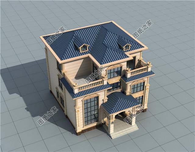 三層農村自建別墅設計圖紙，此生不為房奴來世必創輝煌