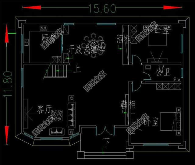 農村四層樓房設計圖，生活空間互不打擾，生活上其樂融融