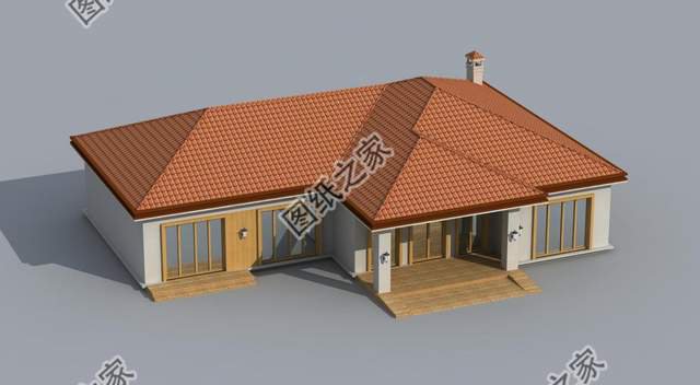 一層美式別墅，簡約輕快，自然舒適，盡展小鄉村質樸無華的味兒