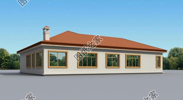 一層美式別墅，簡約輕快，自然舒適，盡展小鄉村質樸無華的味兒