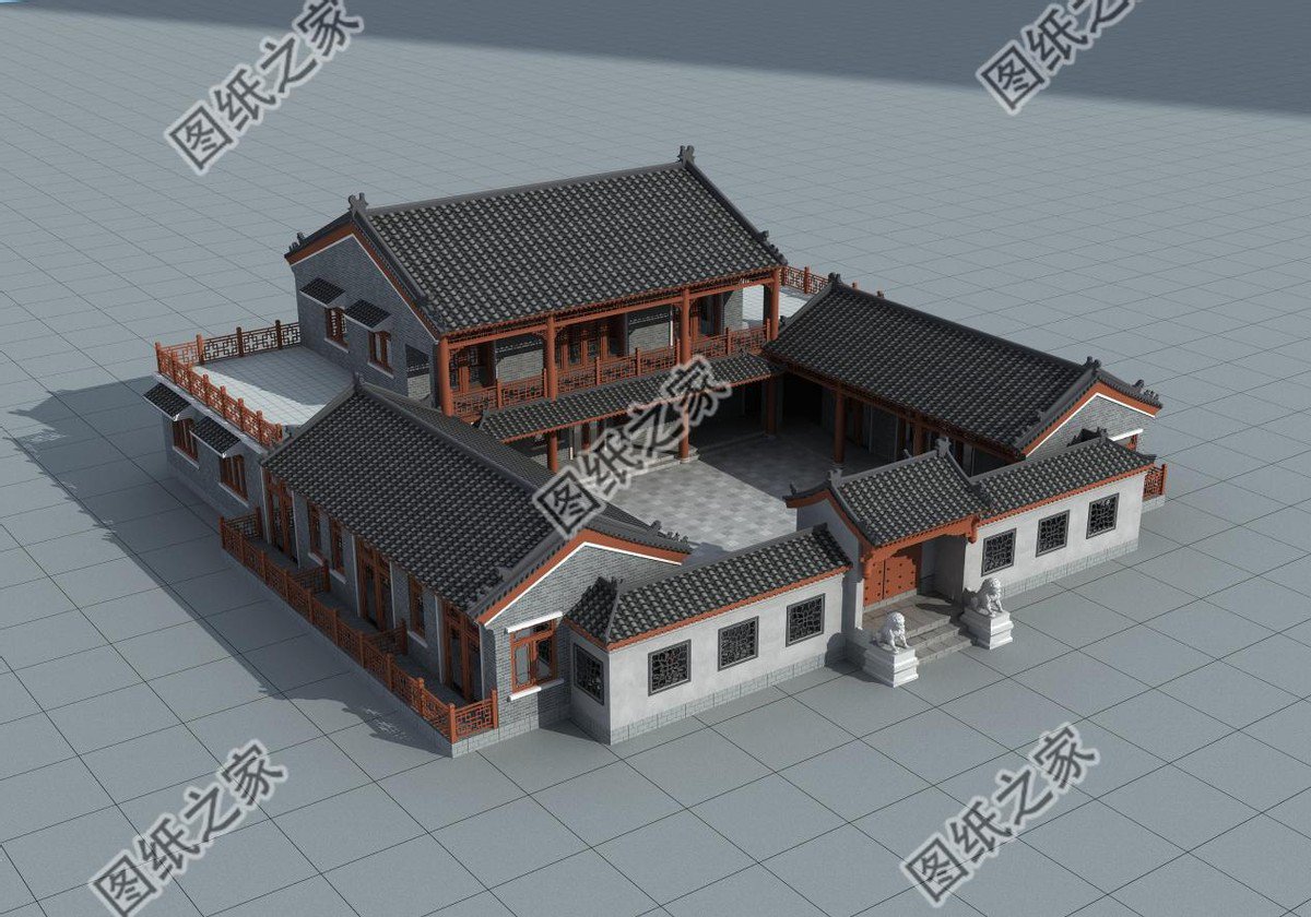 新農村中式別墅，布局極佳，越住越有福，完成自己的院落夢想