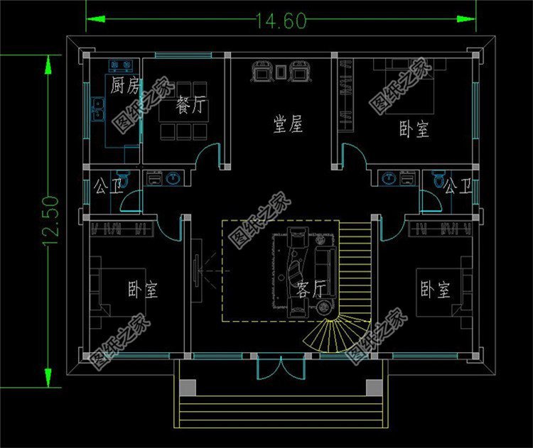 新農村三層別墅，最火的室內挑空，這樣的住宅必引領另一波熱潮
