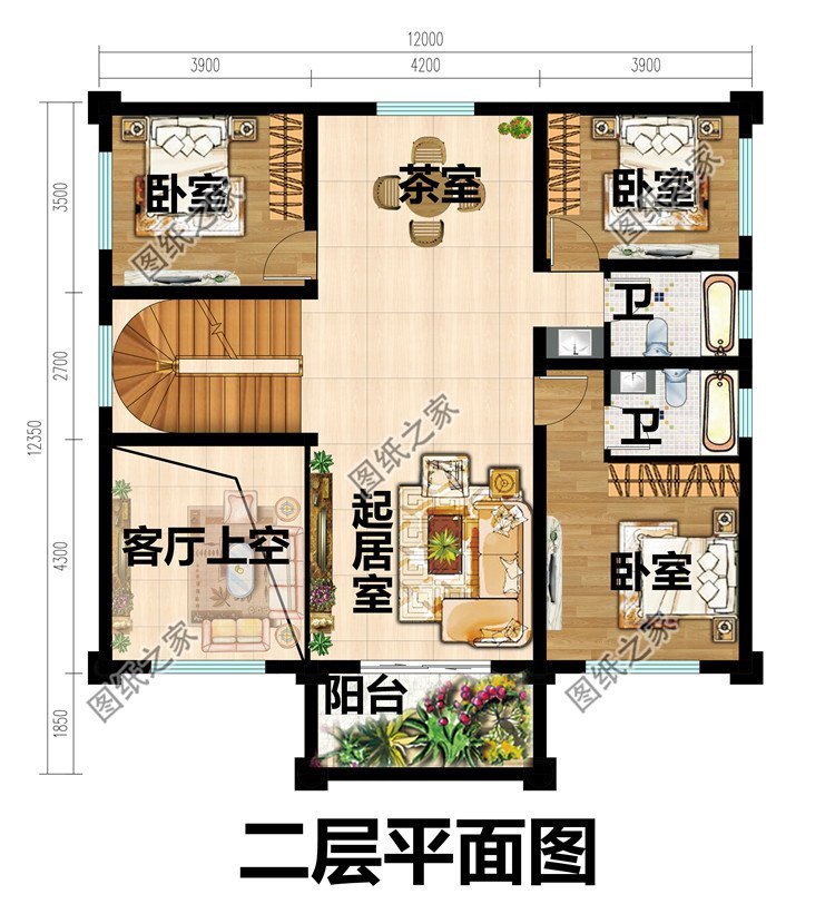 新農村三層別墅，最火的室內挑空，這樣的住宅必引領另一波熱潮