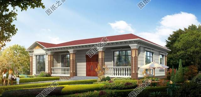 200平左右鄉(xiāng)村一層別墅，方正整潔，落落大房