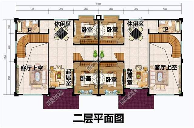 兄弟三層雙拼別墅，快叫上自家兄弟一起蓋別墅吧