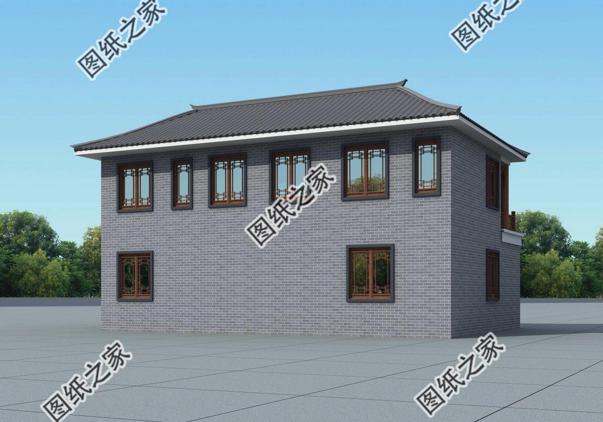 鄉村小型四合院設計圖，家的味道我知道