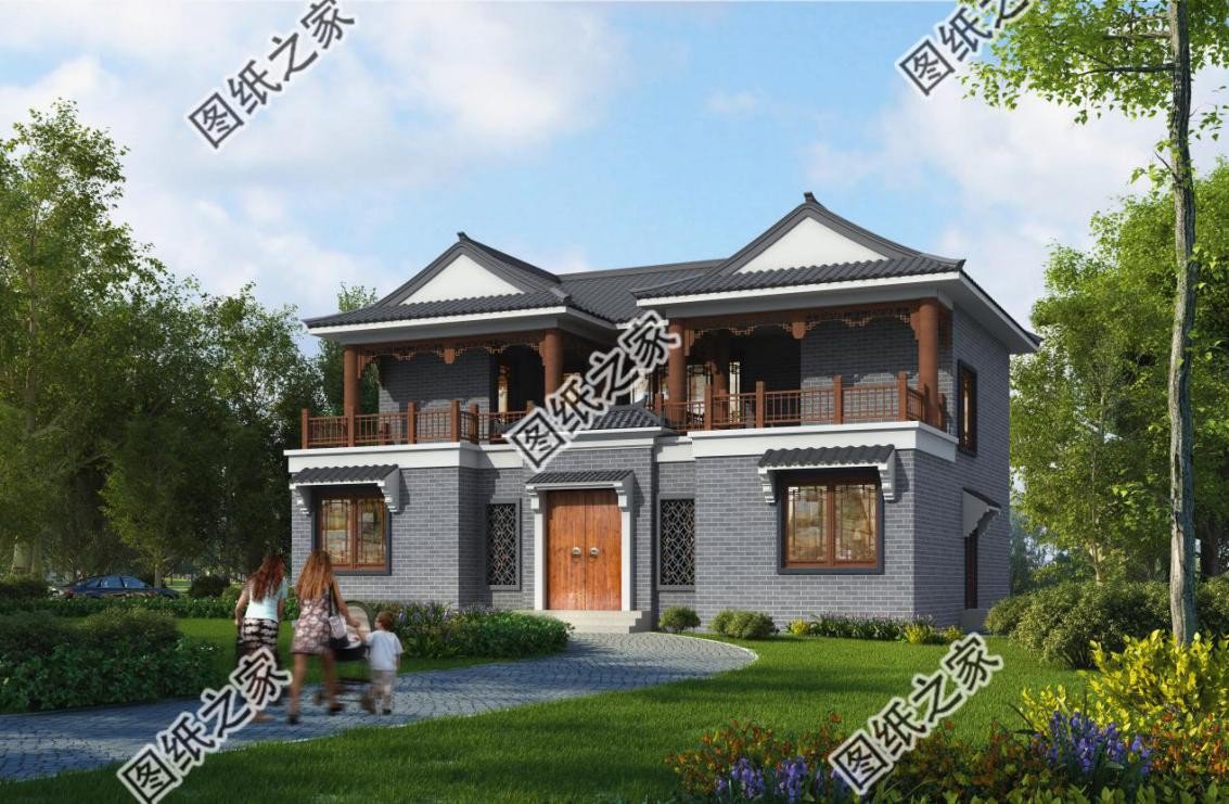 鄉村小型四合院設計圖，家的味道我知道