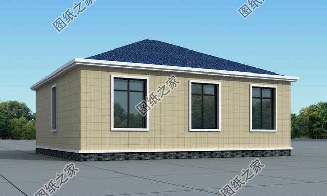 一層三開間農村自建房，兩代人，親人居