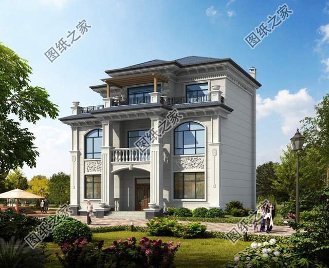 三層高端鄉村別墅，建設美麗新農村，修造舒適住宅